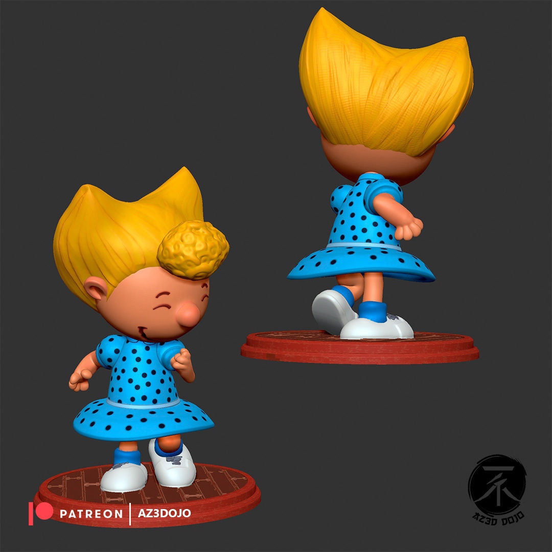 Sally Brown STL For 3D Printing 3D print model_1