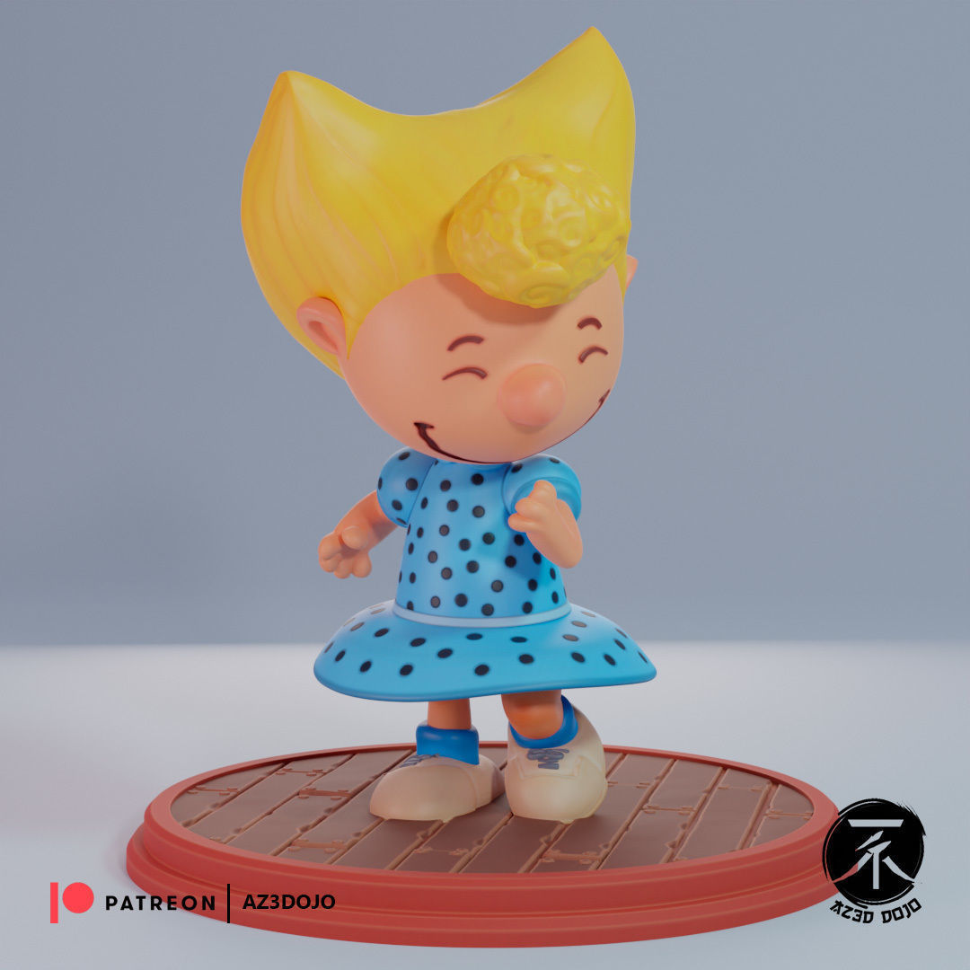 Sally Brown STL For 3D Printing 3D print model_3