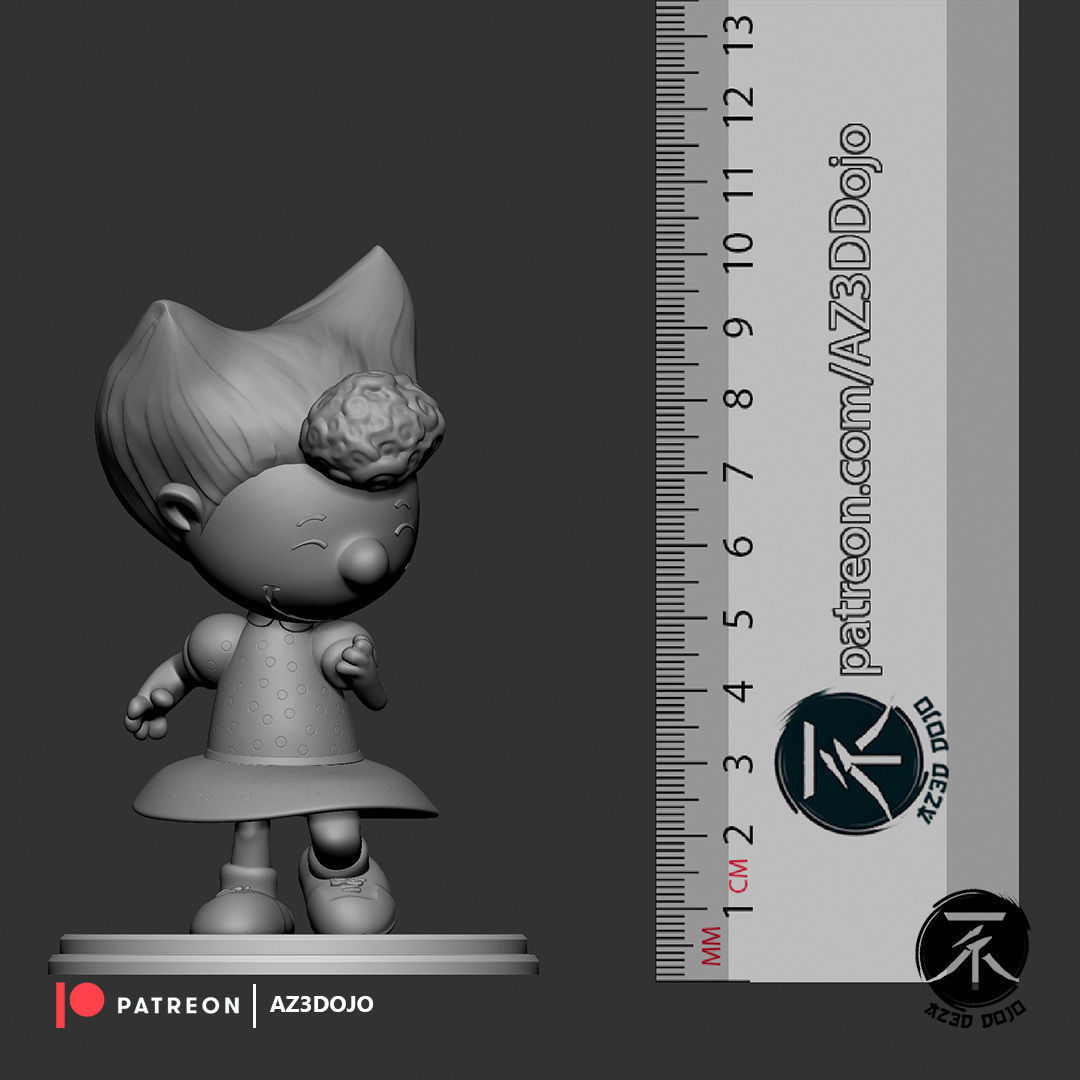 Sally Brown STL For 3D Printing 3D print model_4