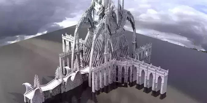 Crescent Cathedral exterior castle