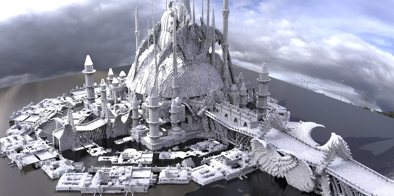 Crescent Dubai Future City base 1 3D model_0