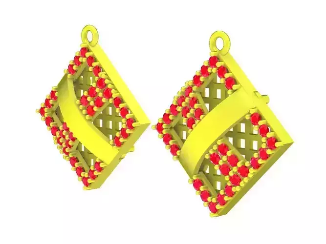 5847 diamond earrings