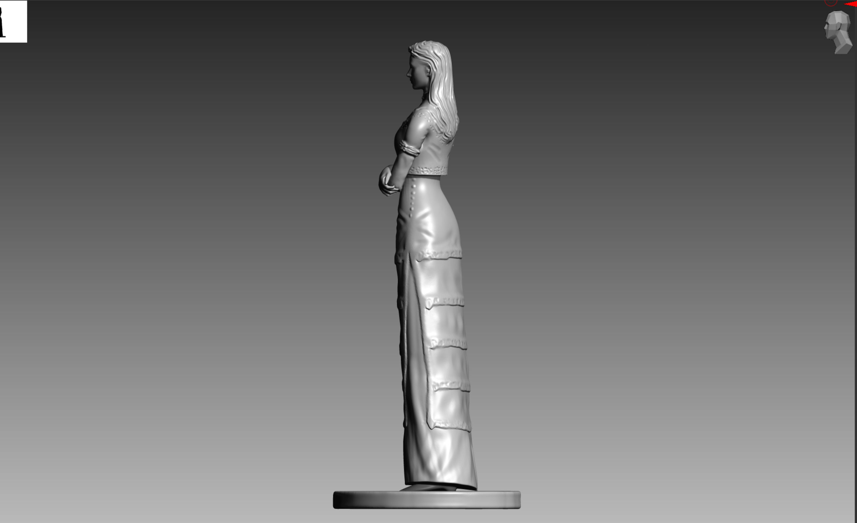 Alexia Ashford Resident Evil Code Veronica OBJ and STL 3D print model_5