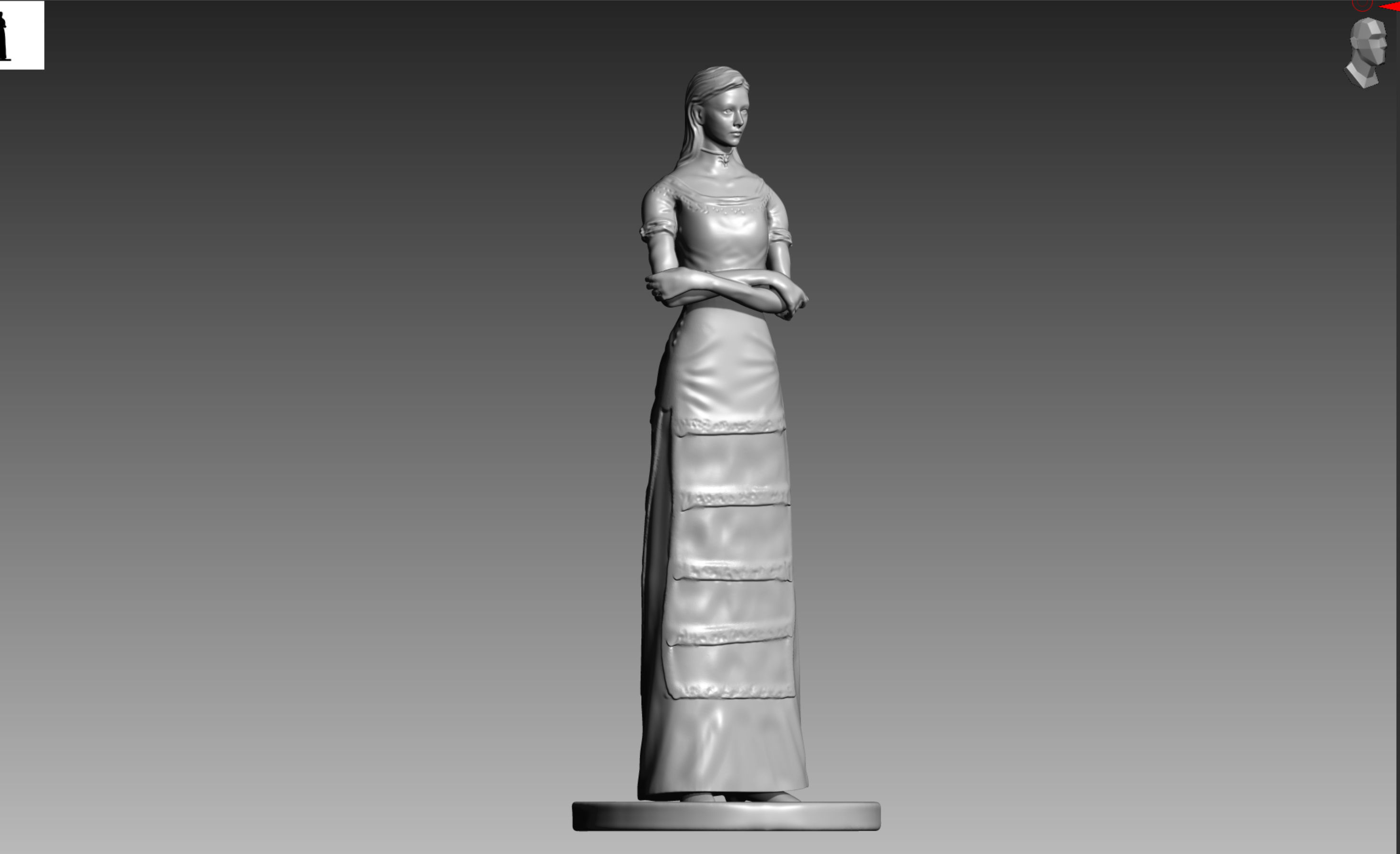 Alexia Ashford Resident Evil Code Veronica OBJ and STL 3D print model_10