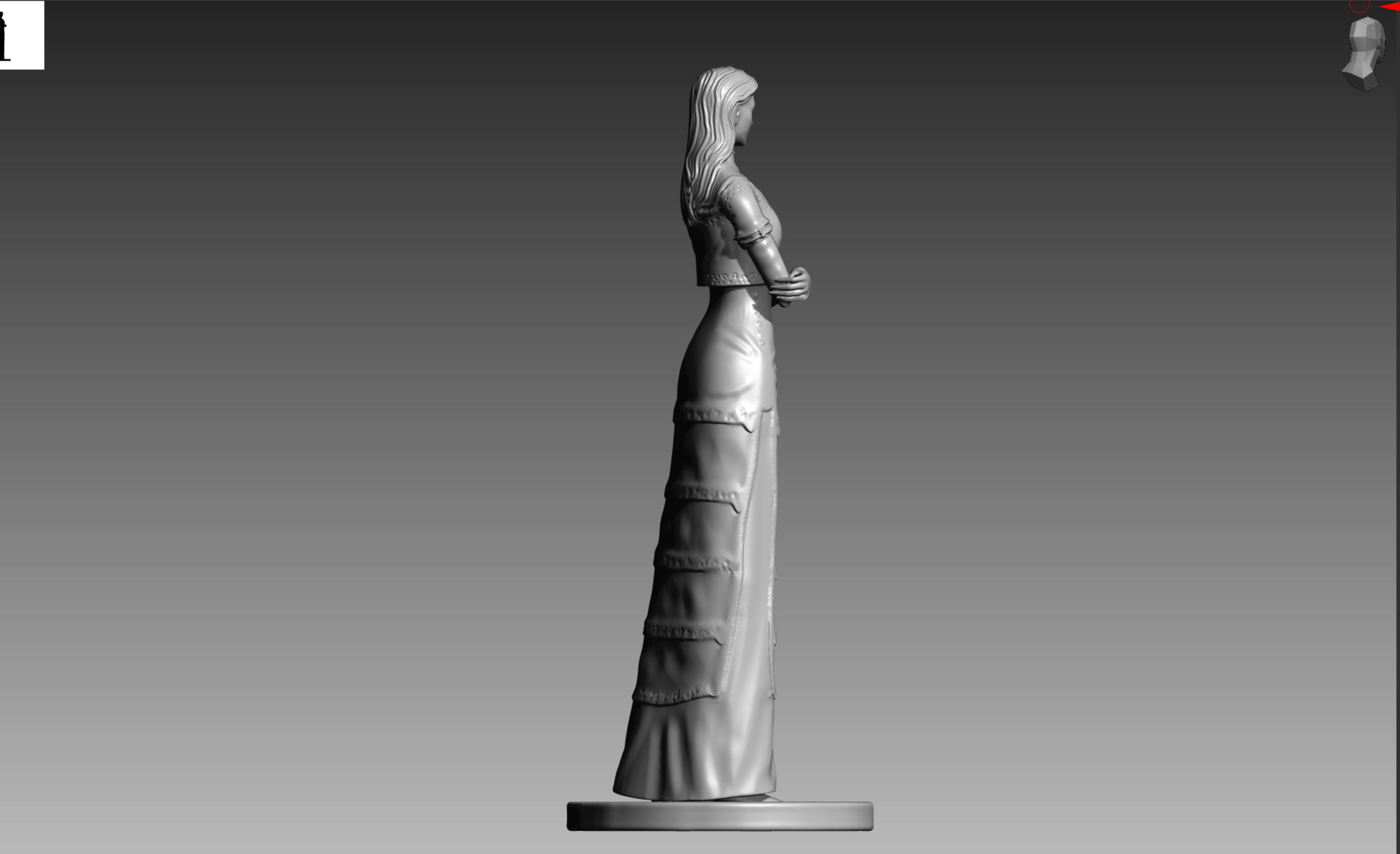 Alexia Ashford Resident Evil Code Veronica OBJ and STL 3D print model_8