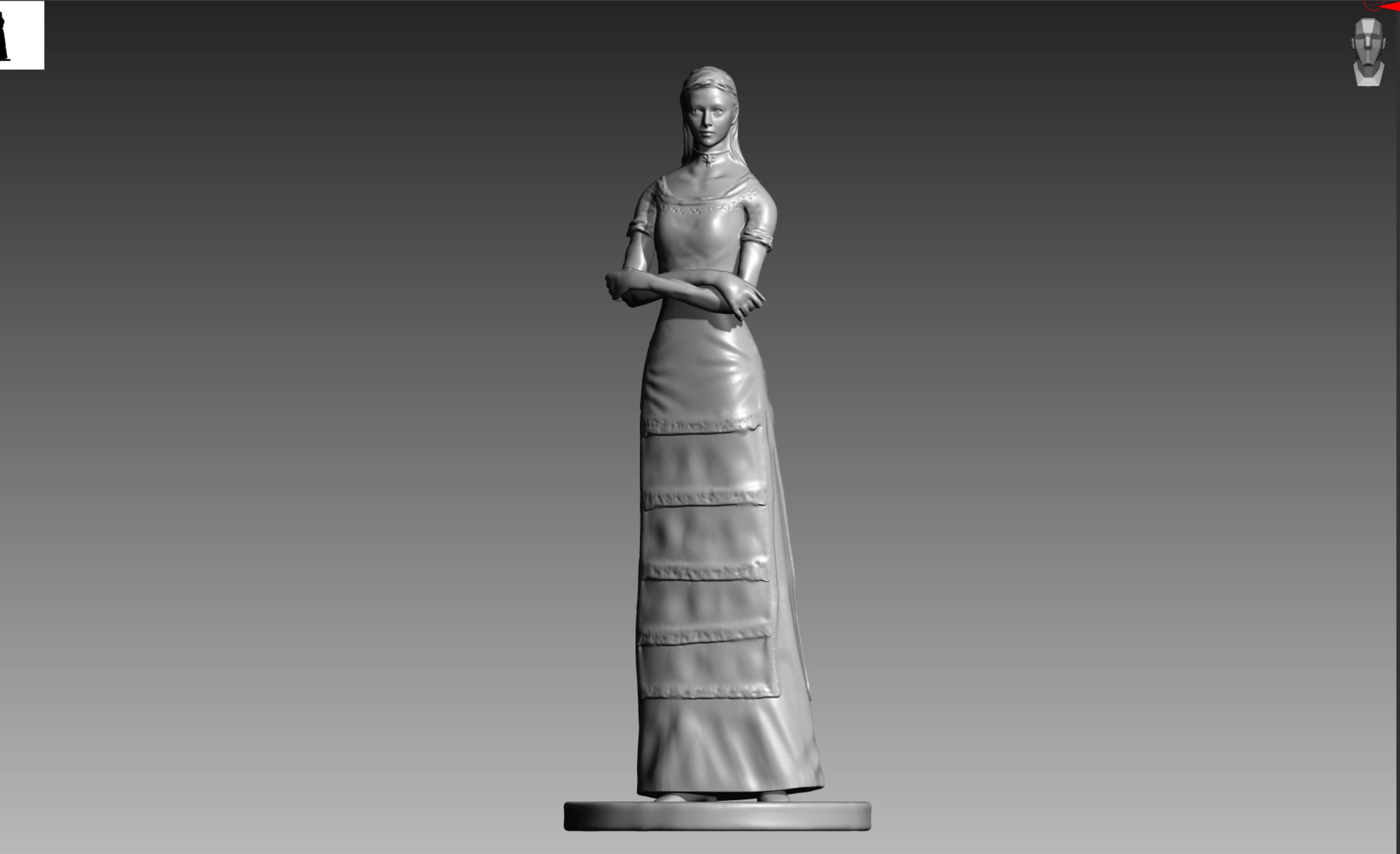 Alexia Ashford Resident Evil Code Veronica OBJ and STL 3D print model_3