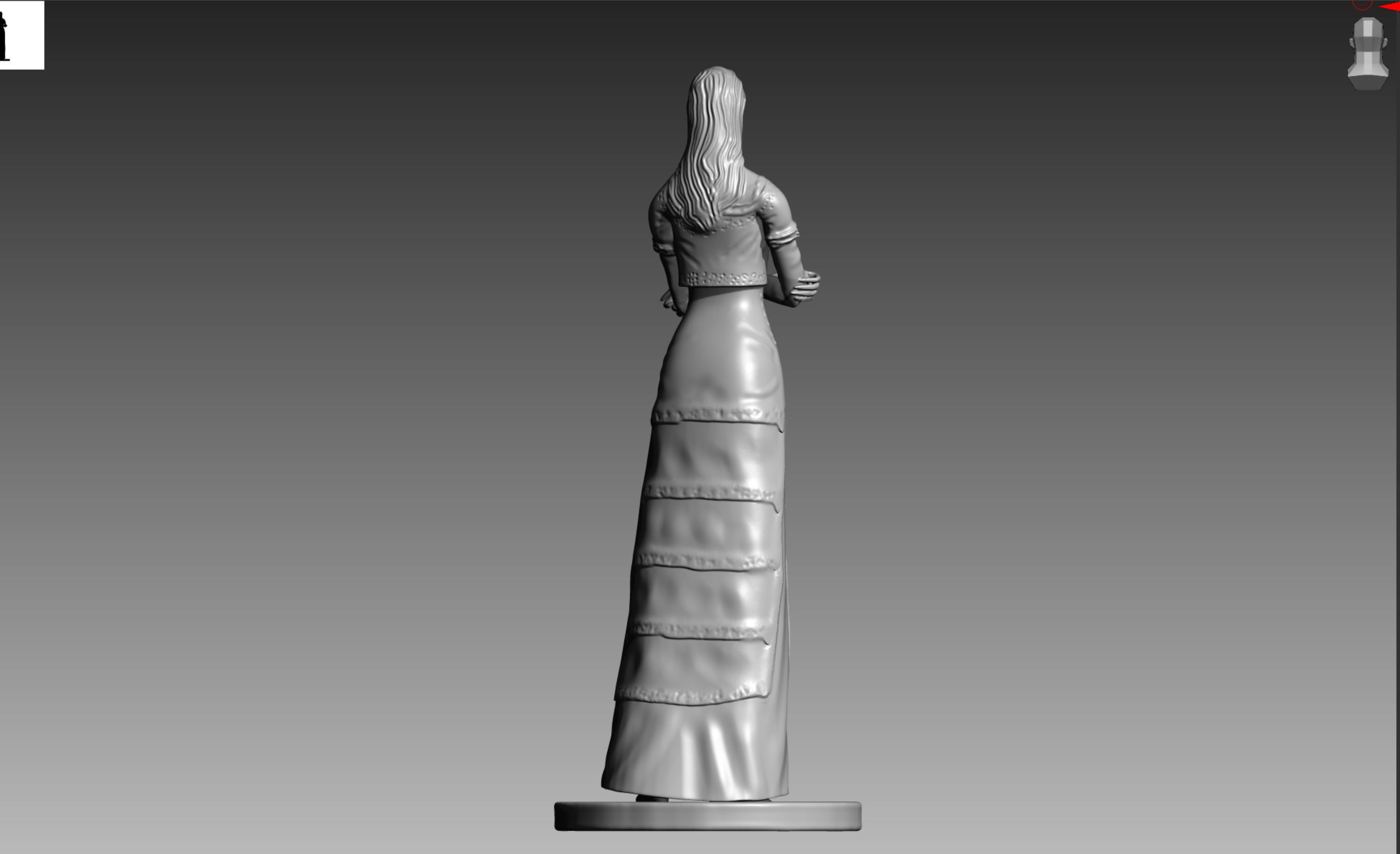 Alexia Ashford Resident Evil Code Veronica OBJ and STL 3D print model_7