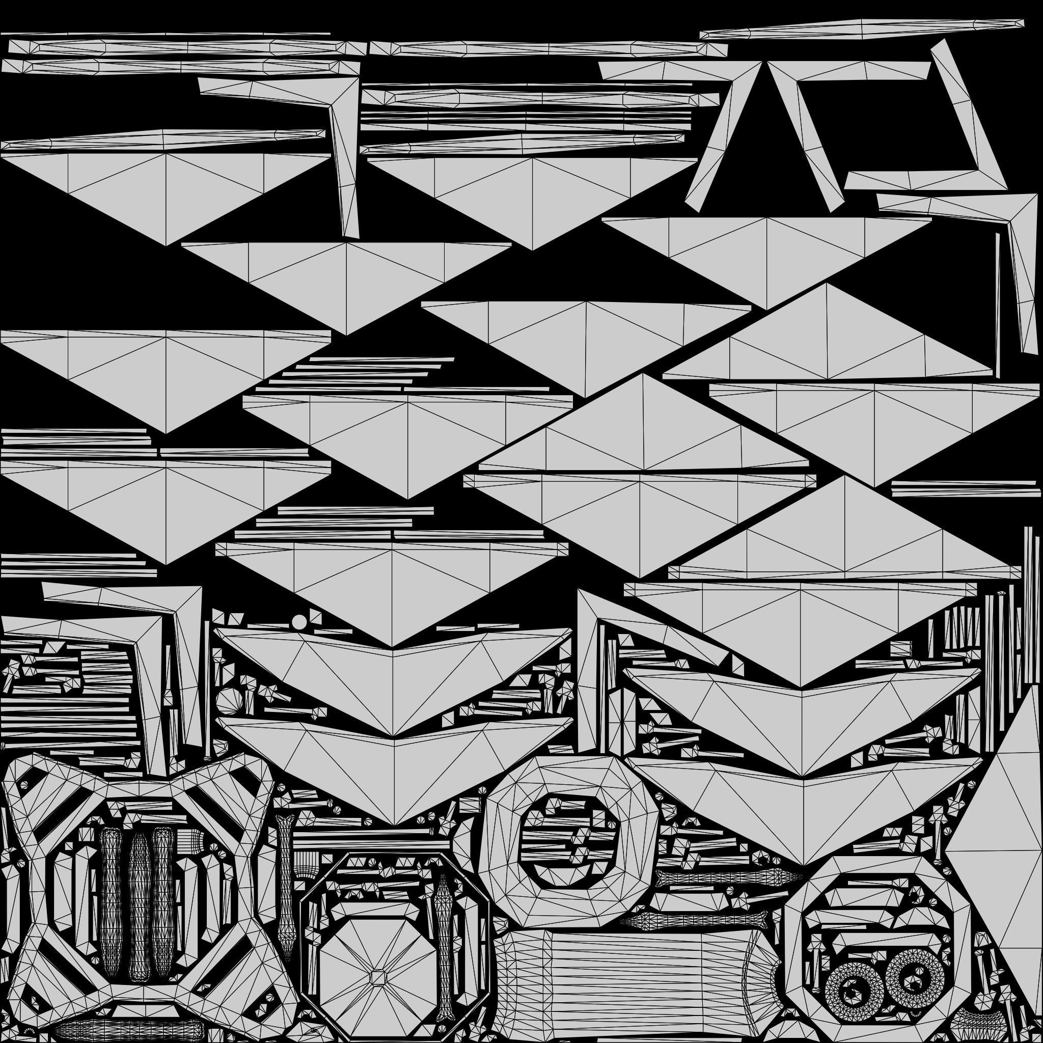 Streetlight Low-poly 3D model_12