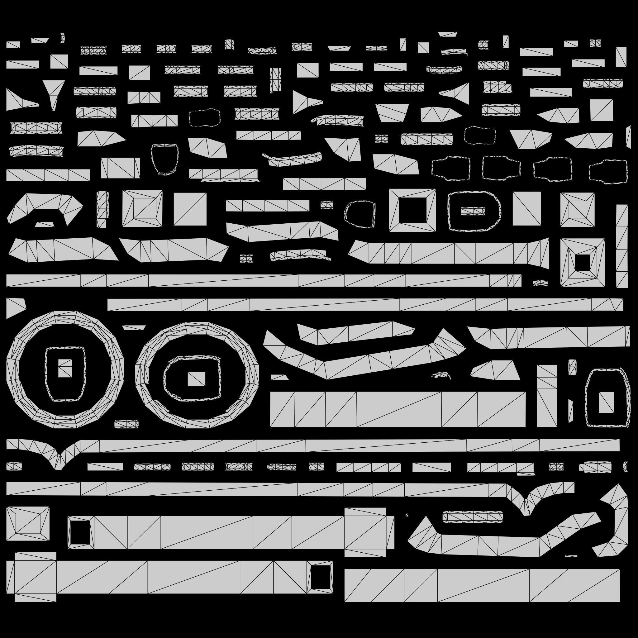 Streetlight Low-poly 3D model_11