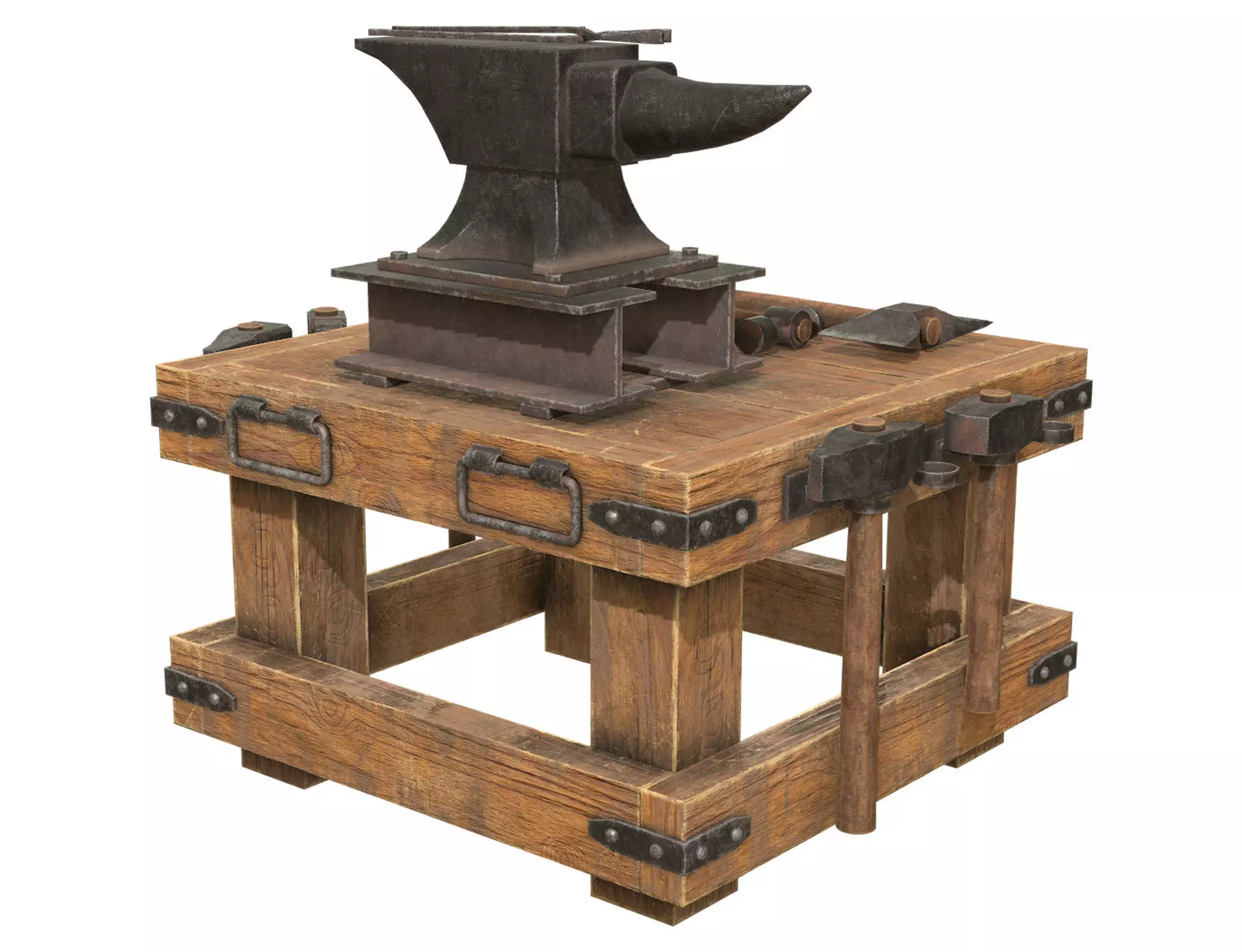 Anvil 3 Low-poly 3D model_0