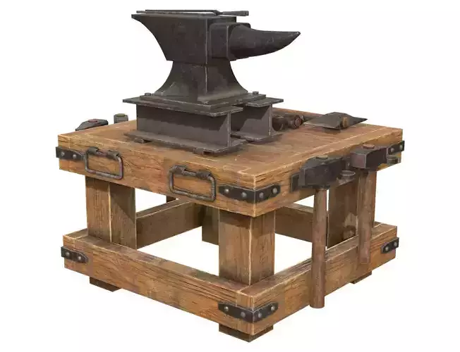 Anvil 3 Low-poly 3D model