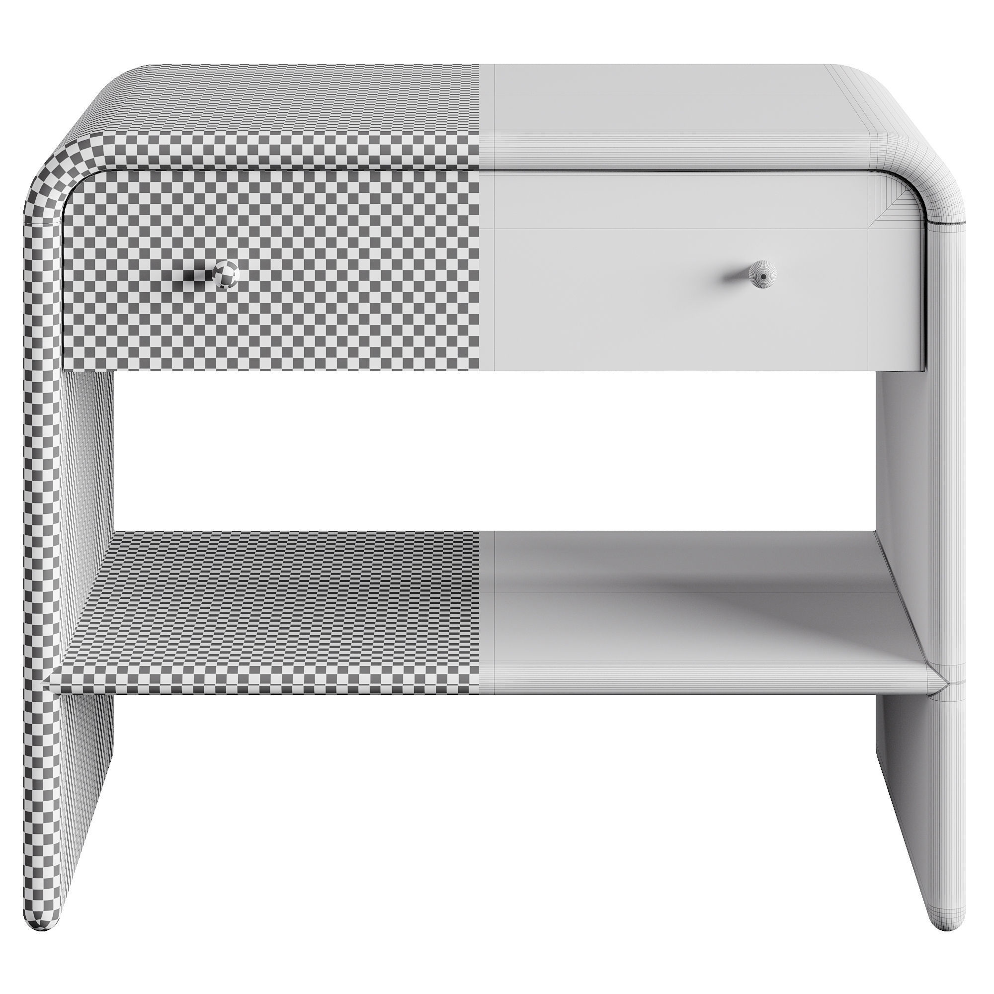 Westelm Waterfall Nightstand 3D model_6