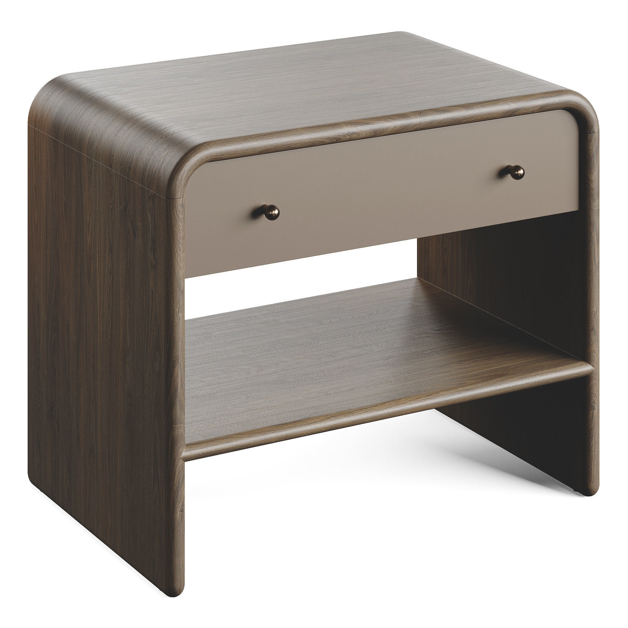 Westelm Waterfall Nightstand 3D model_2