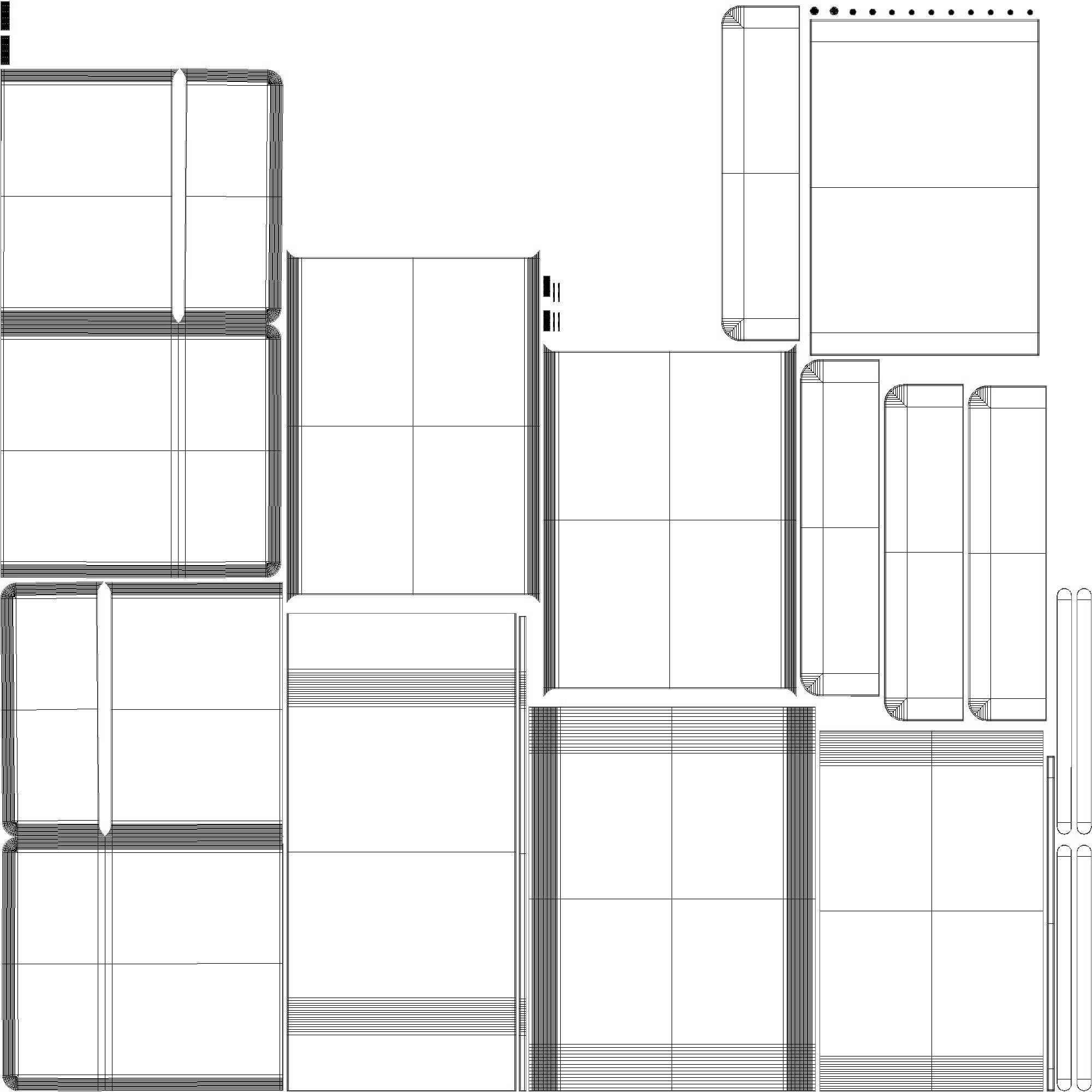 Westelm Waterfall Nightstand 3D model_4