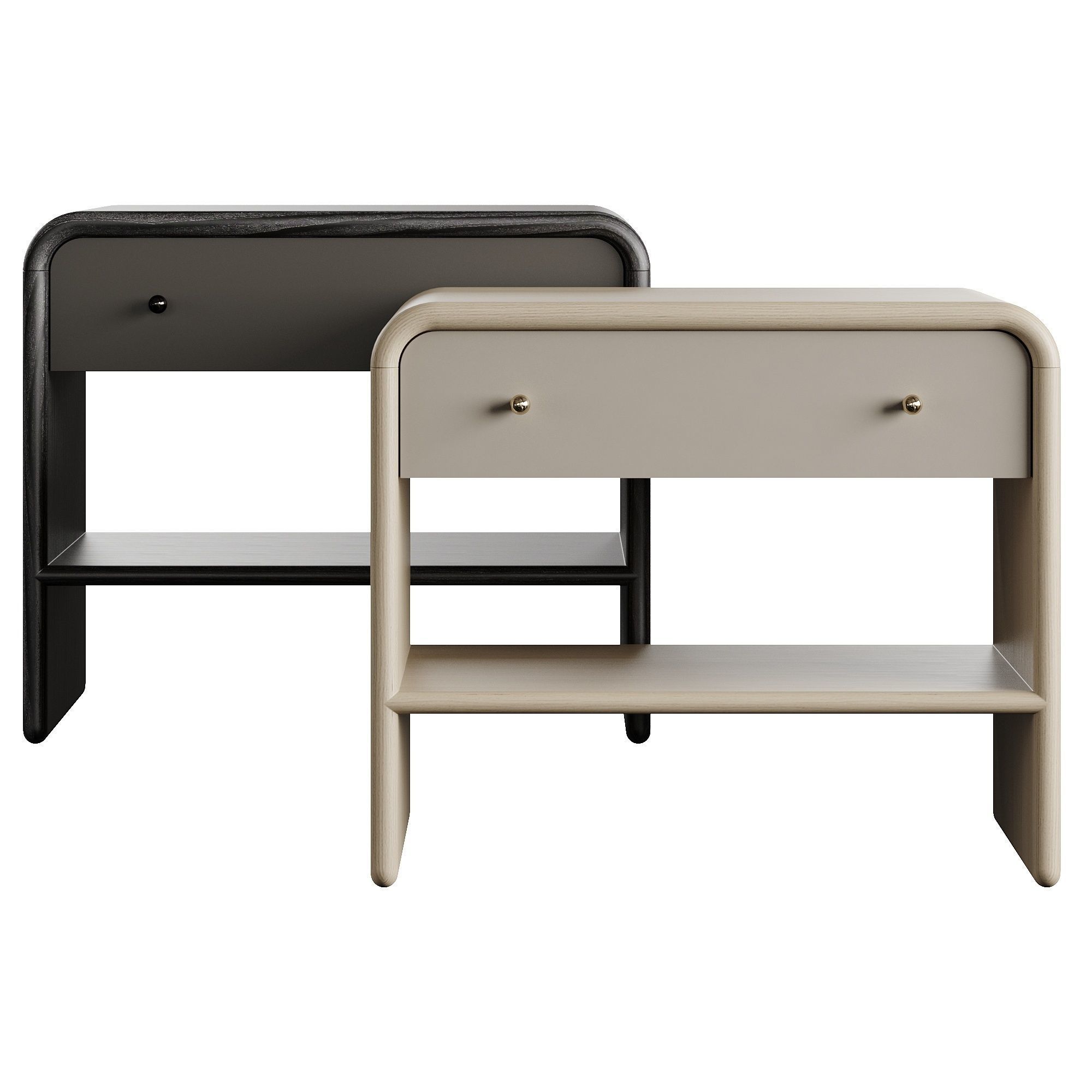 Westelm Waterfall Nightstand 3D model_3