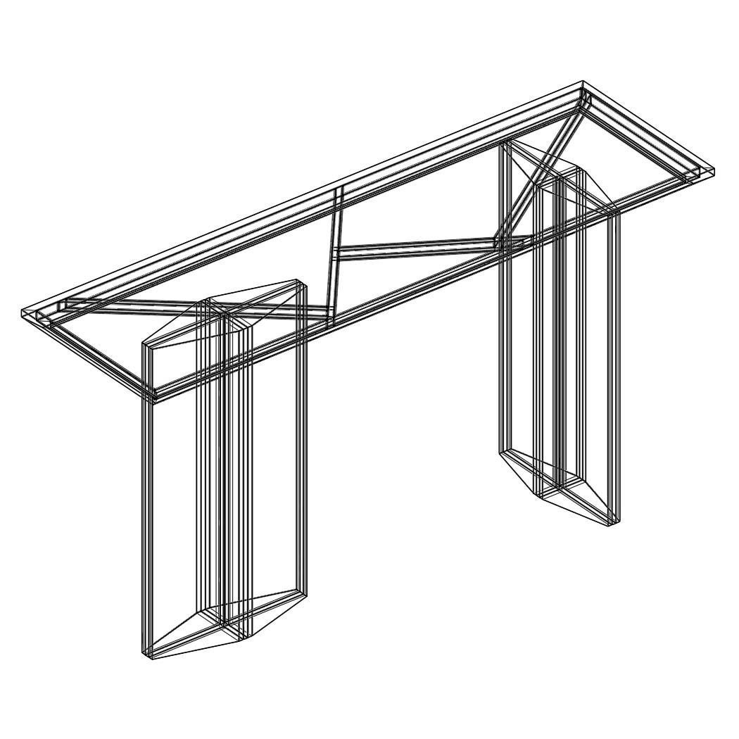 Casa Magna Lorca Console Table 2024 3D model_8