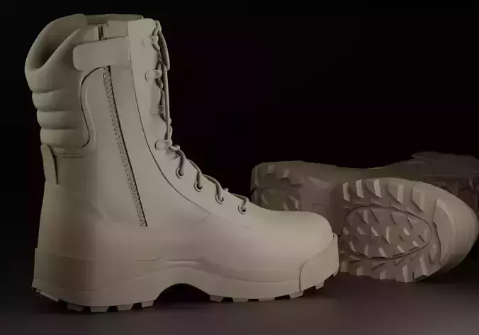 Tactical boots Free 3D model