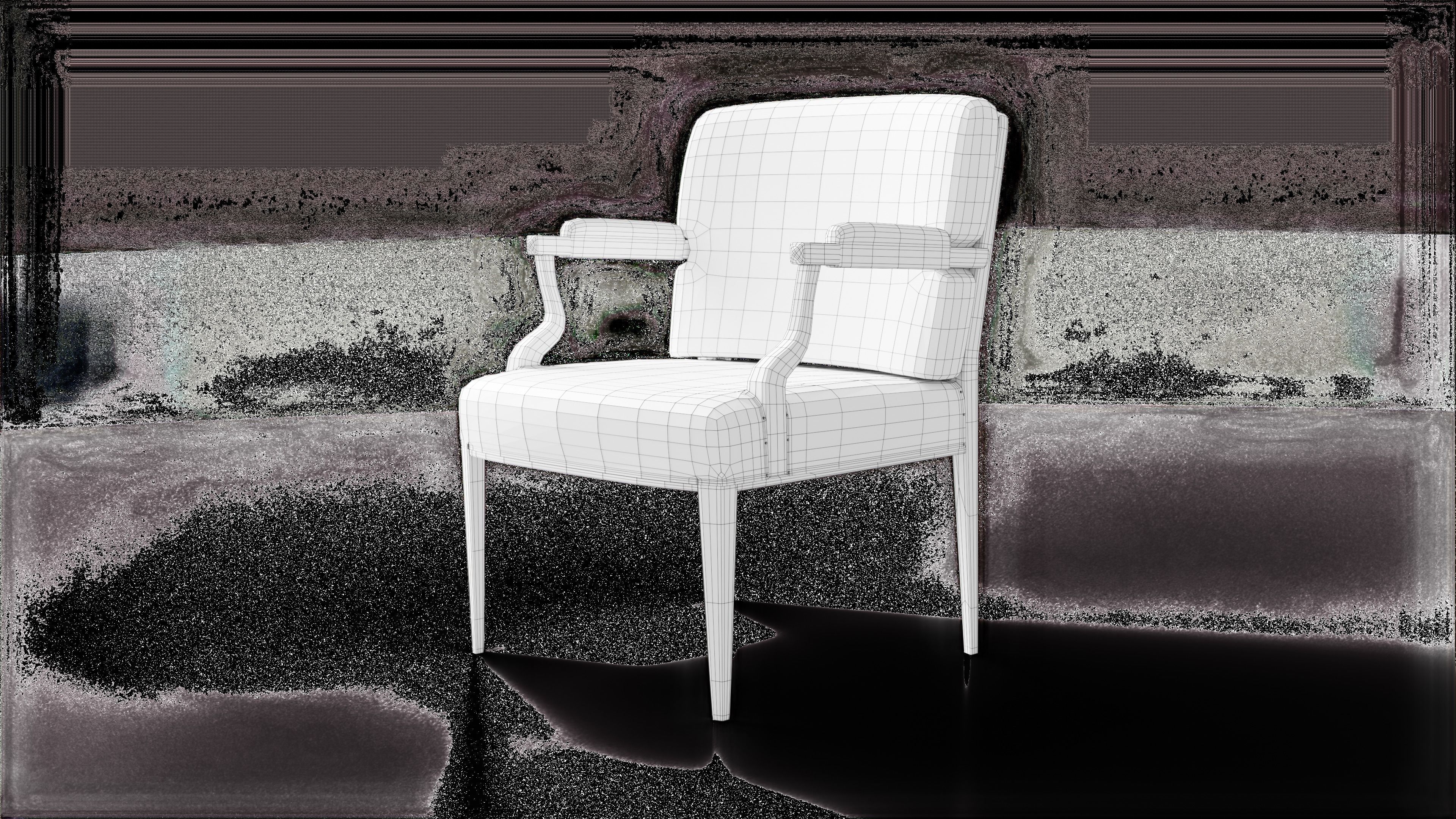 Elegant Chair 3D model_4
