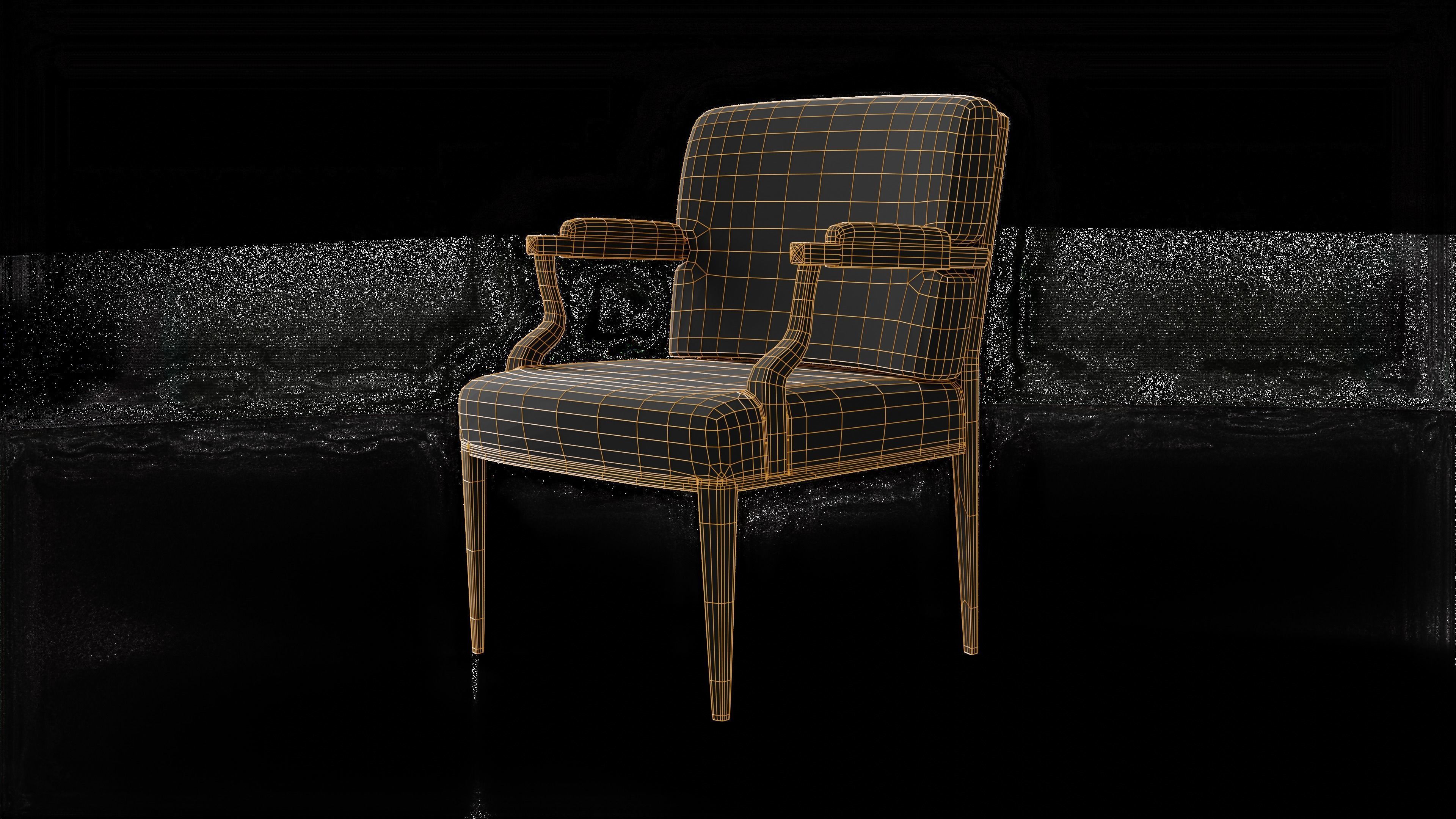 Elegant Chair 3D model_5