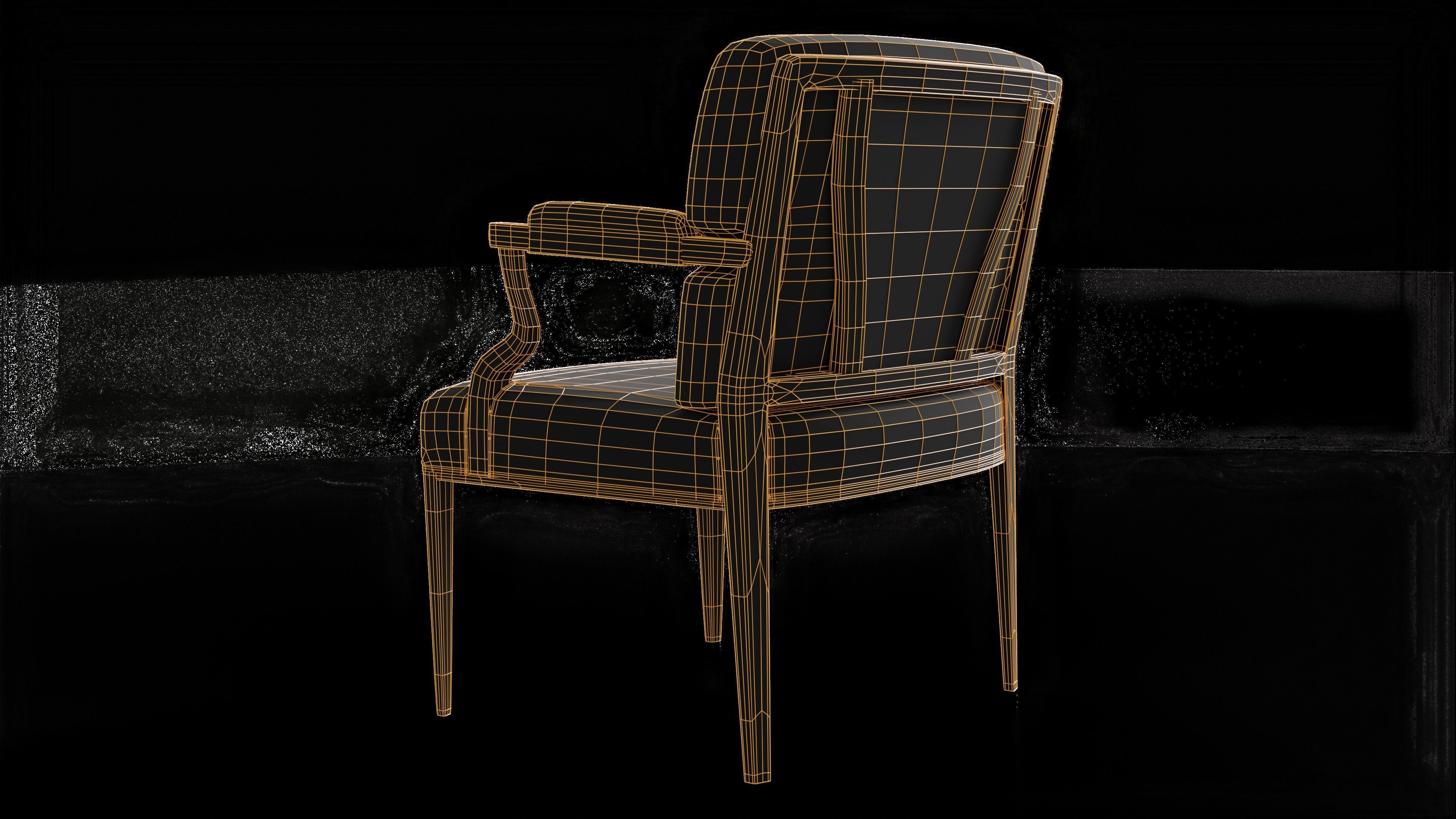 Elegant Chair 3D model_6