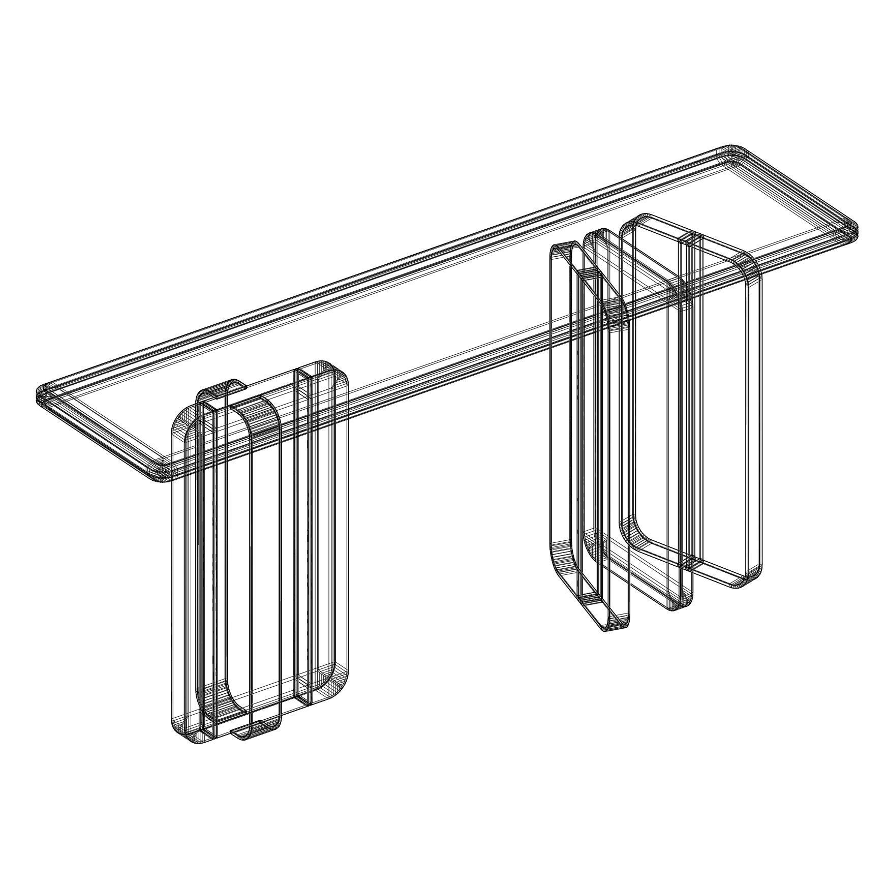 Ali Console Table by LuxLucia Casa 3D model_8
