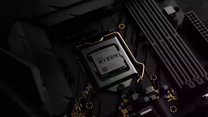 msi motherboard 3D model