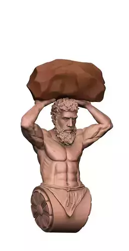 Strong Man 3D print model