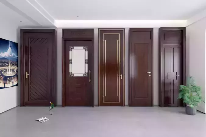 Chinese door combination solid wood