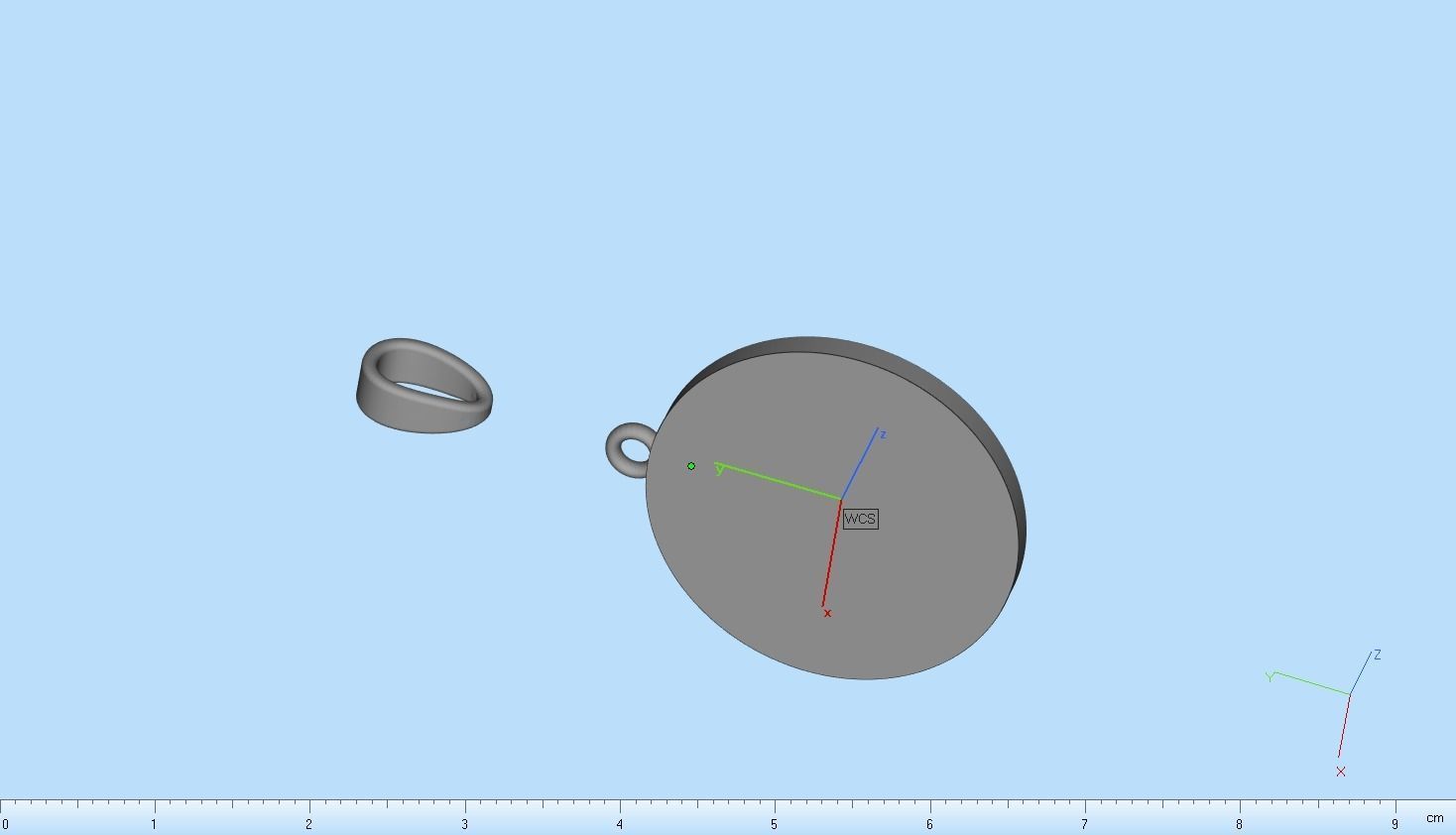 Paw pendant model 490 3D print model_5