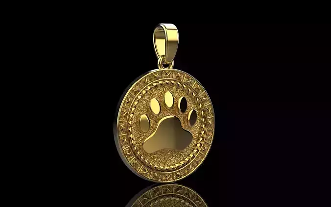 Paw pendant model 490