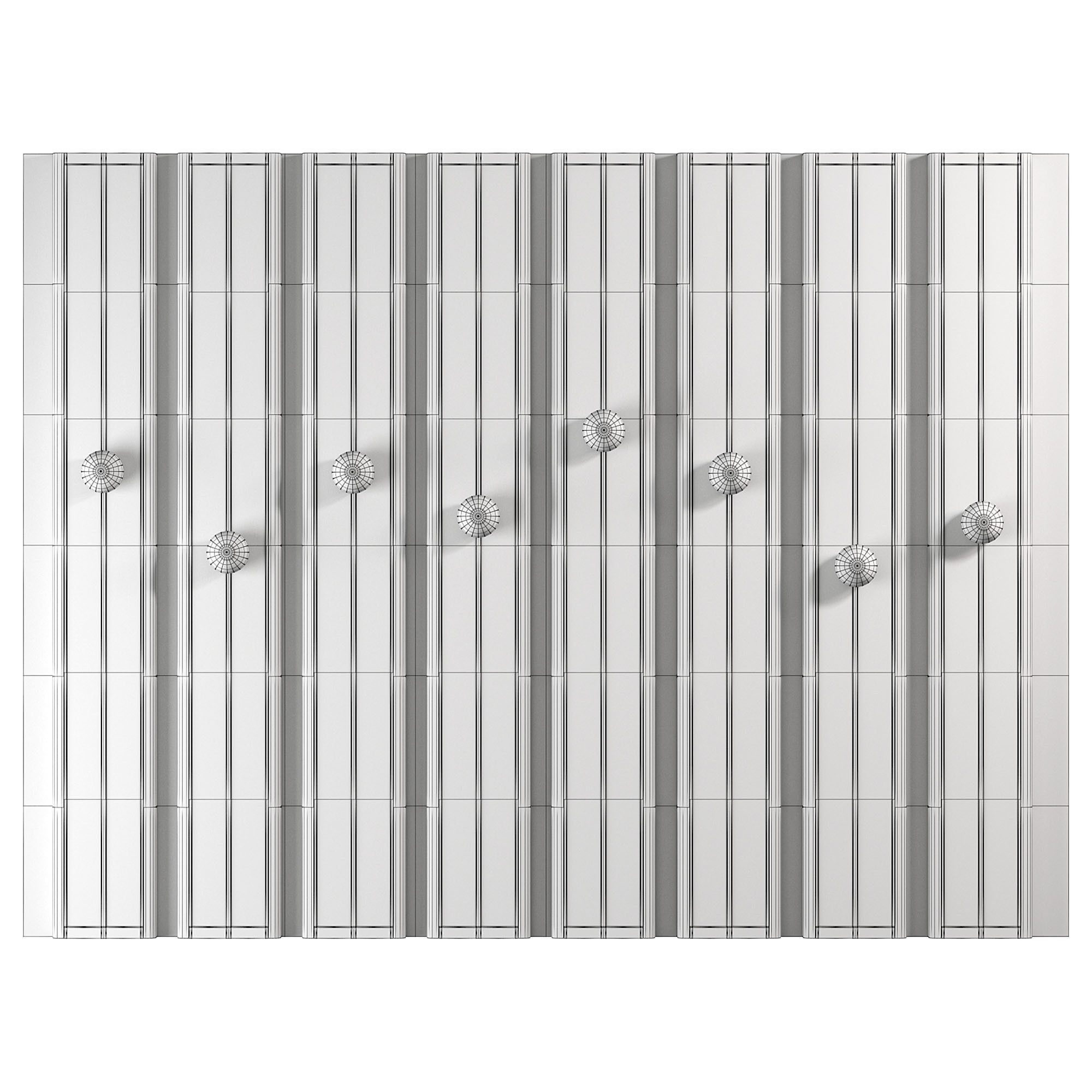 Wall panel 3D model_3