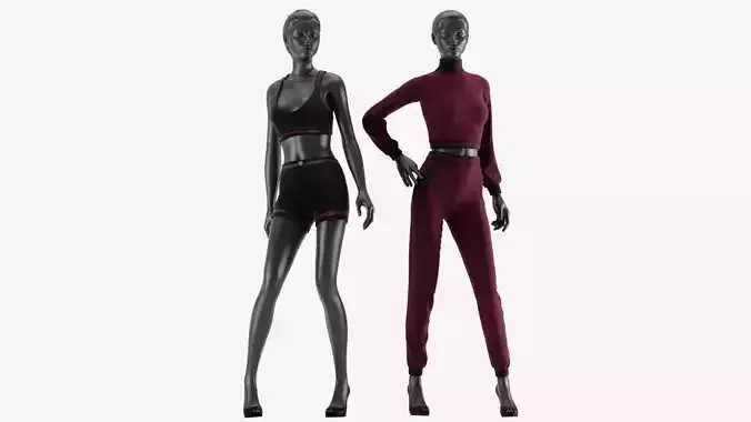 Girl Red Sport Clothes