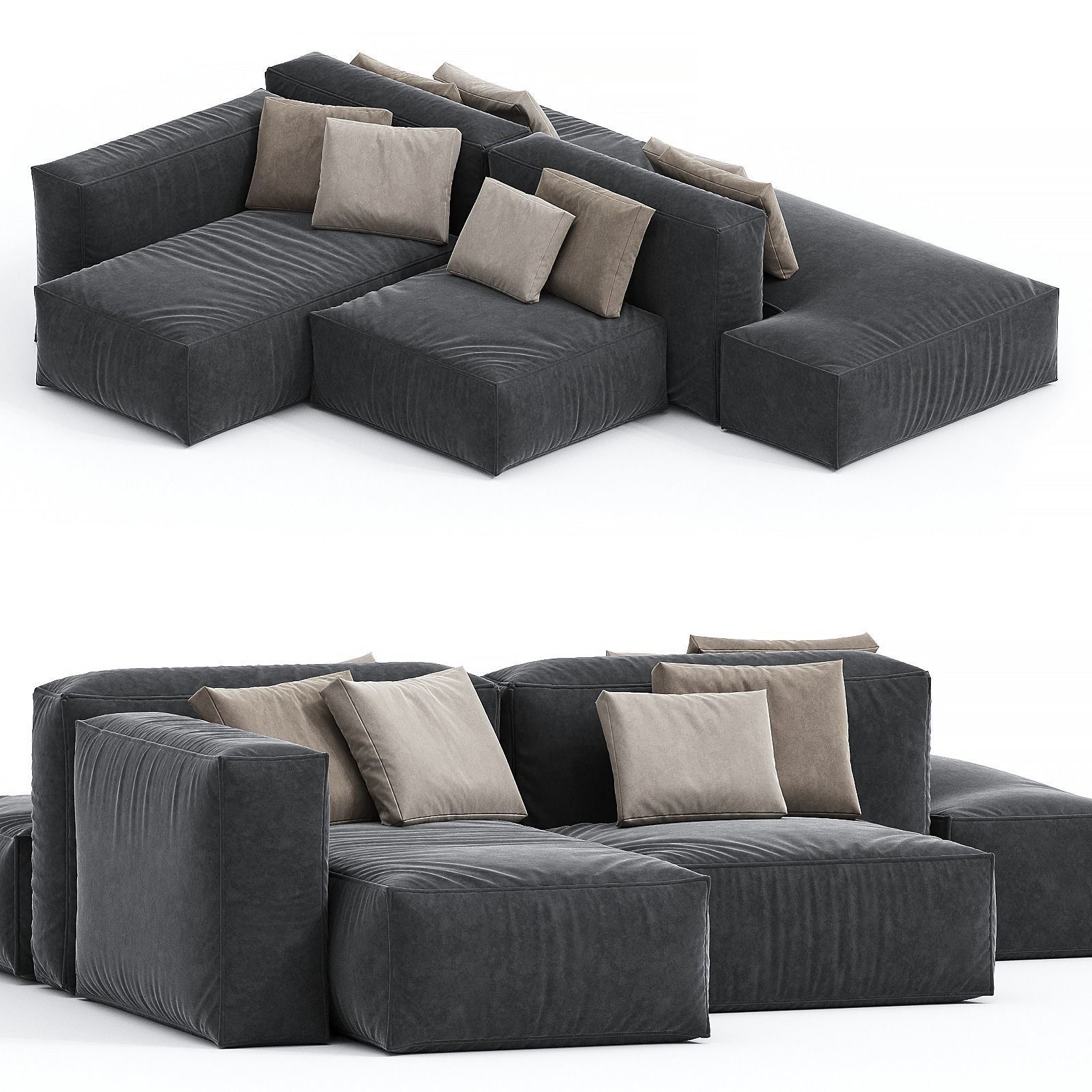 Cubotto sofa 3D model_1