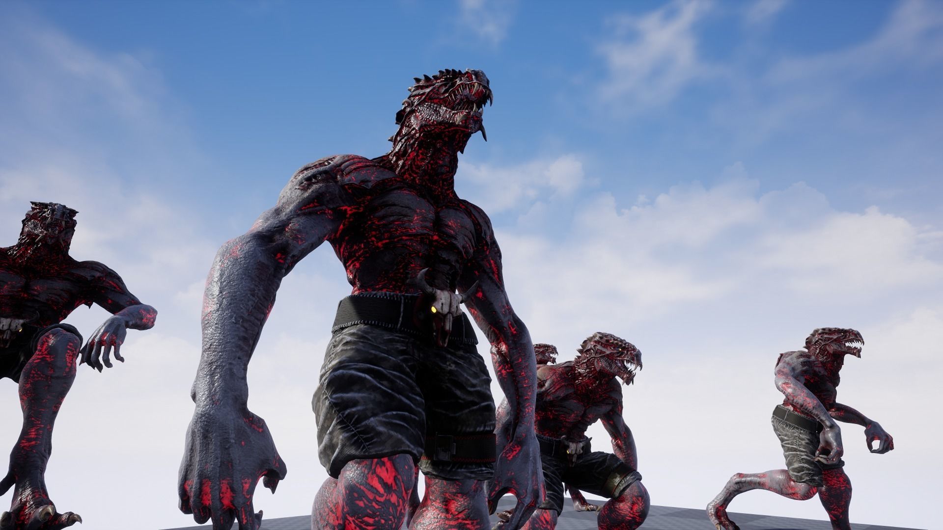 Dragon Mutant Low-poly 3D model_17