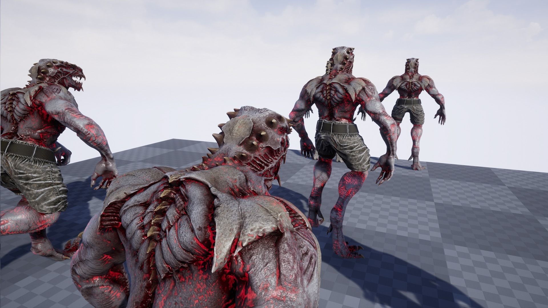 Dragon Mutant Low-poly 3D model_16