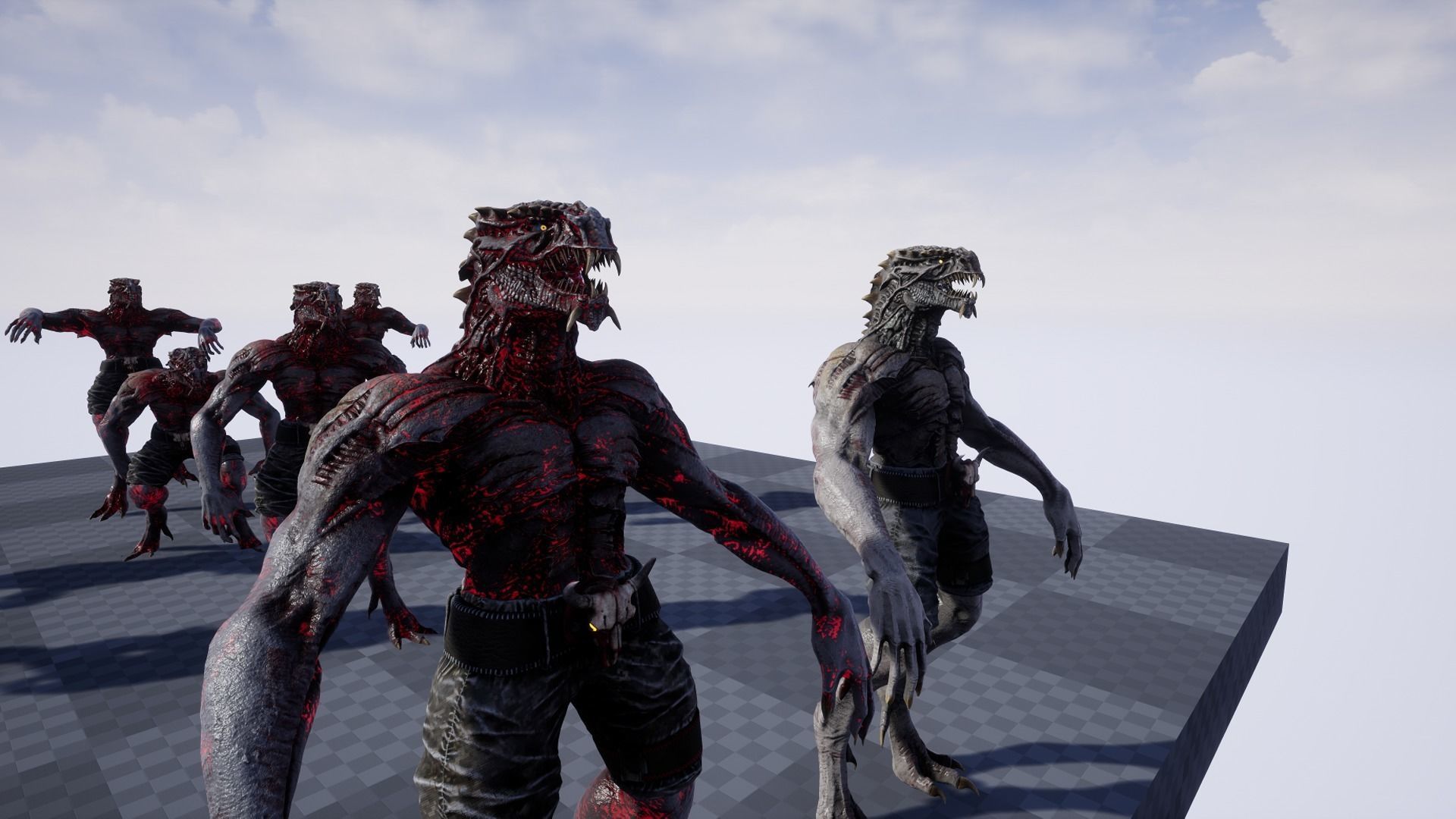 Dragon Mutant Low-poly 3D model_15