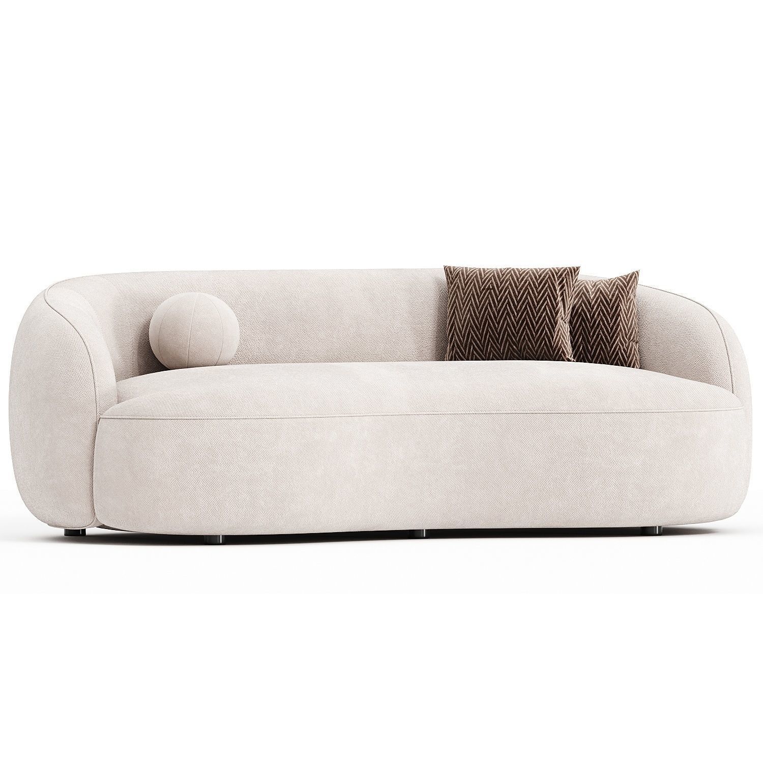 IVERN CURVED SOFA 3D model_2
