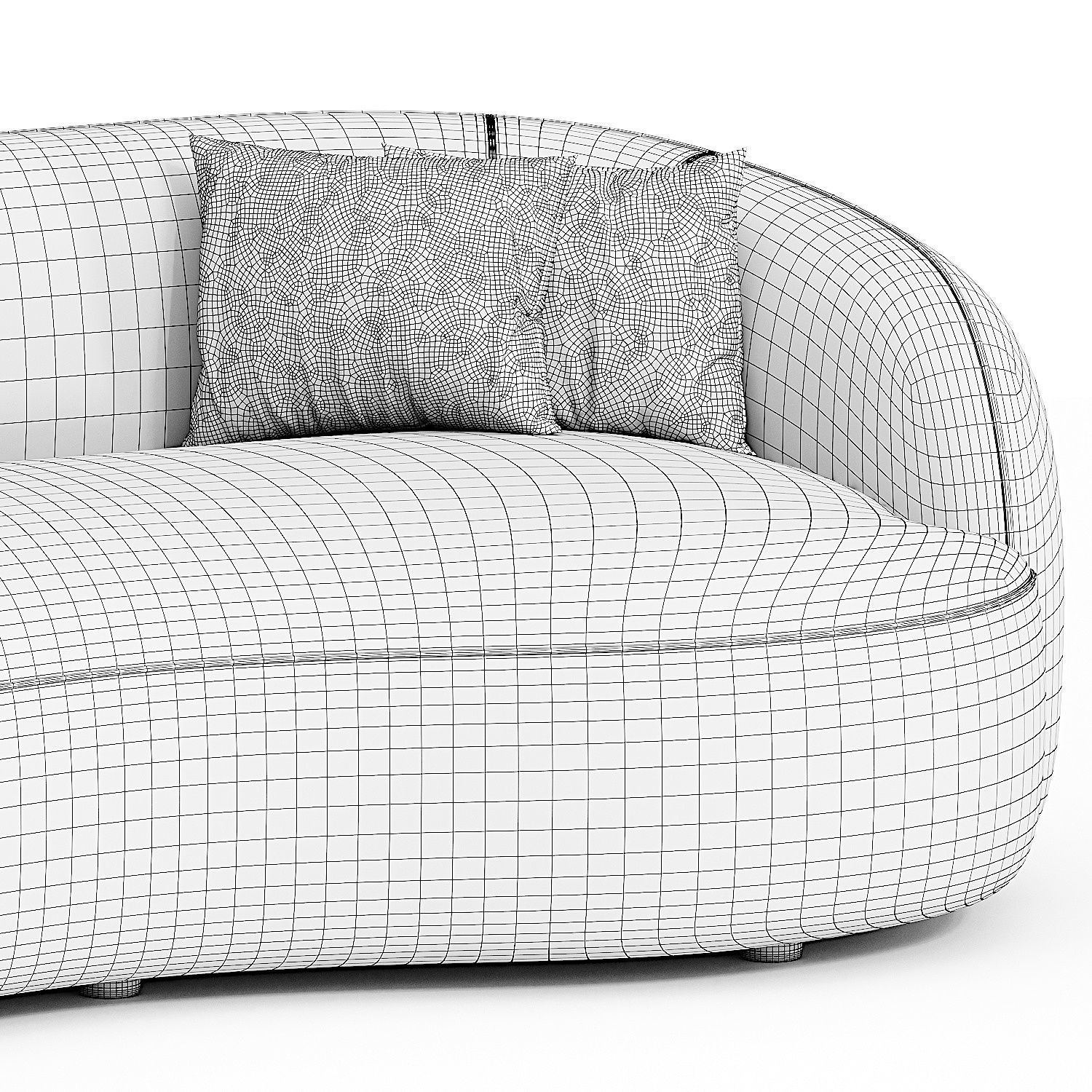 IVERN CURVED SOFA 3D model_4