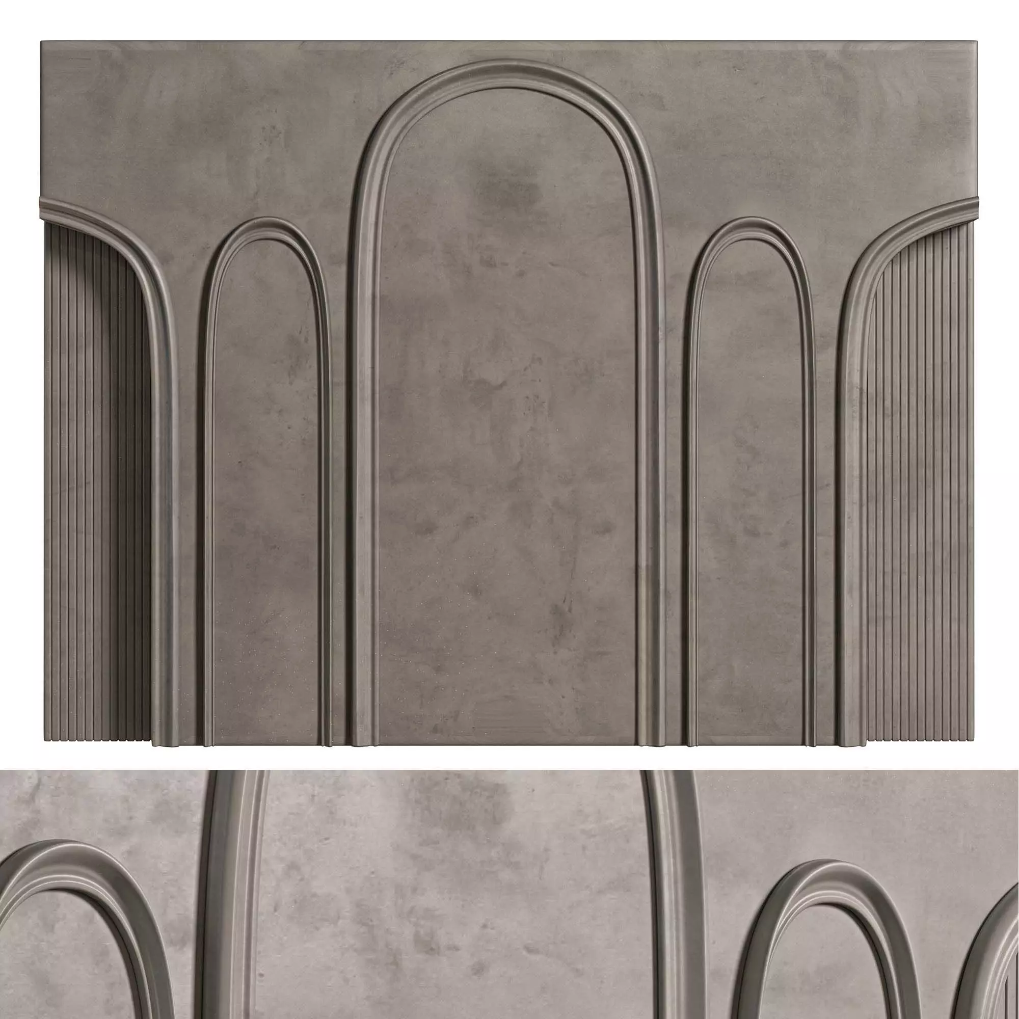 Wall panel 3D model