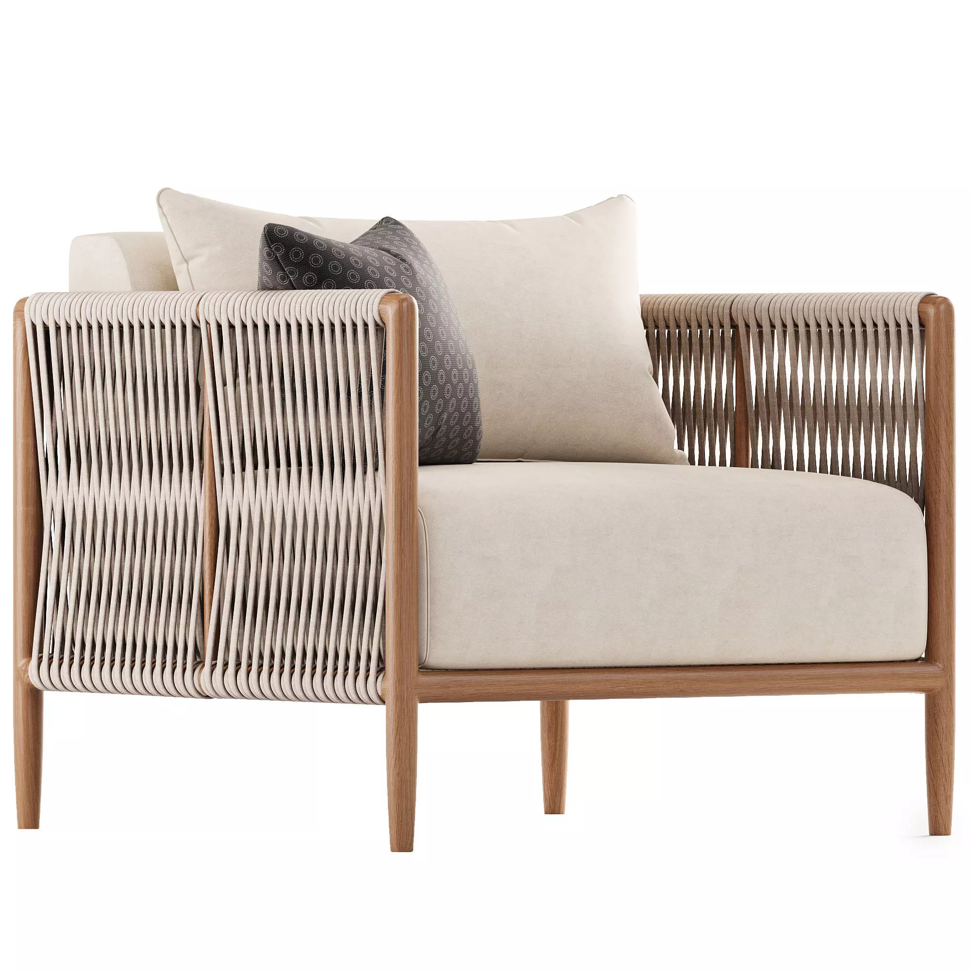 Maldives Lounge Chair Brown Jordan 3D model