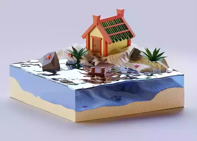 house on island