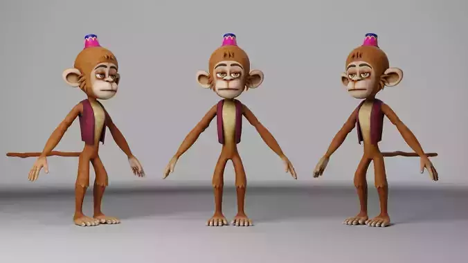 Disney  Aladdin Abu Stylized character  3D model