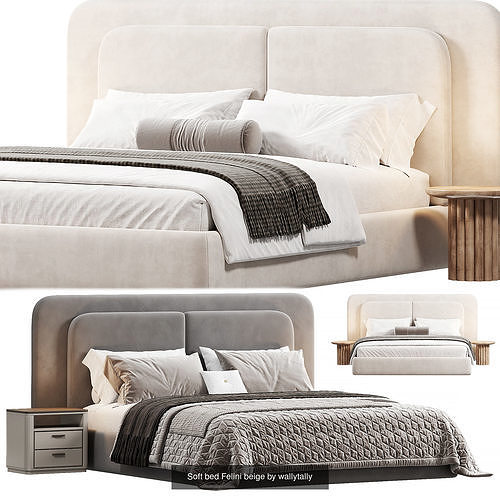 Bed Collection 04 Items 10 3D Model Pack 2