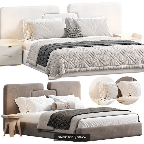 Bed Collection 04 Items 10 3D Model Pack 6
