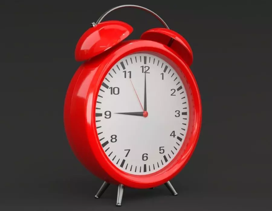 alarm clock pbr Free low-poly 3D model_0