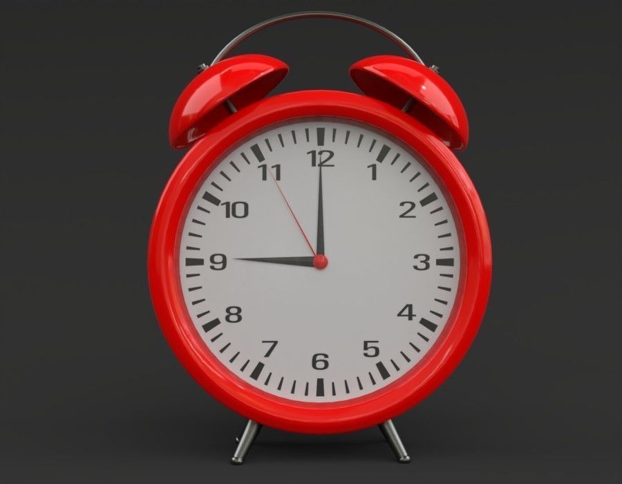 alarm clock pbr Free low-poly 3D model_2