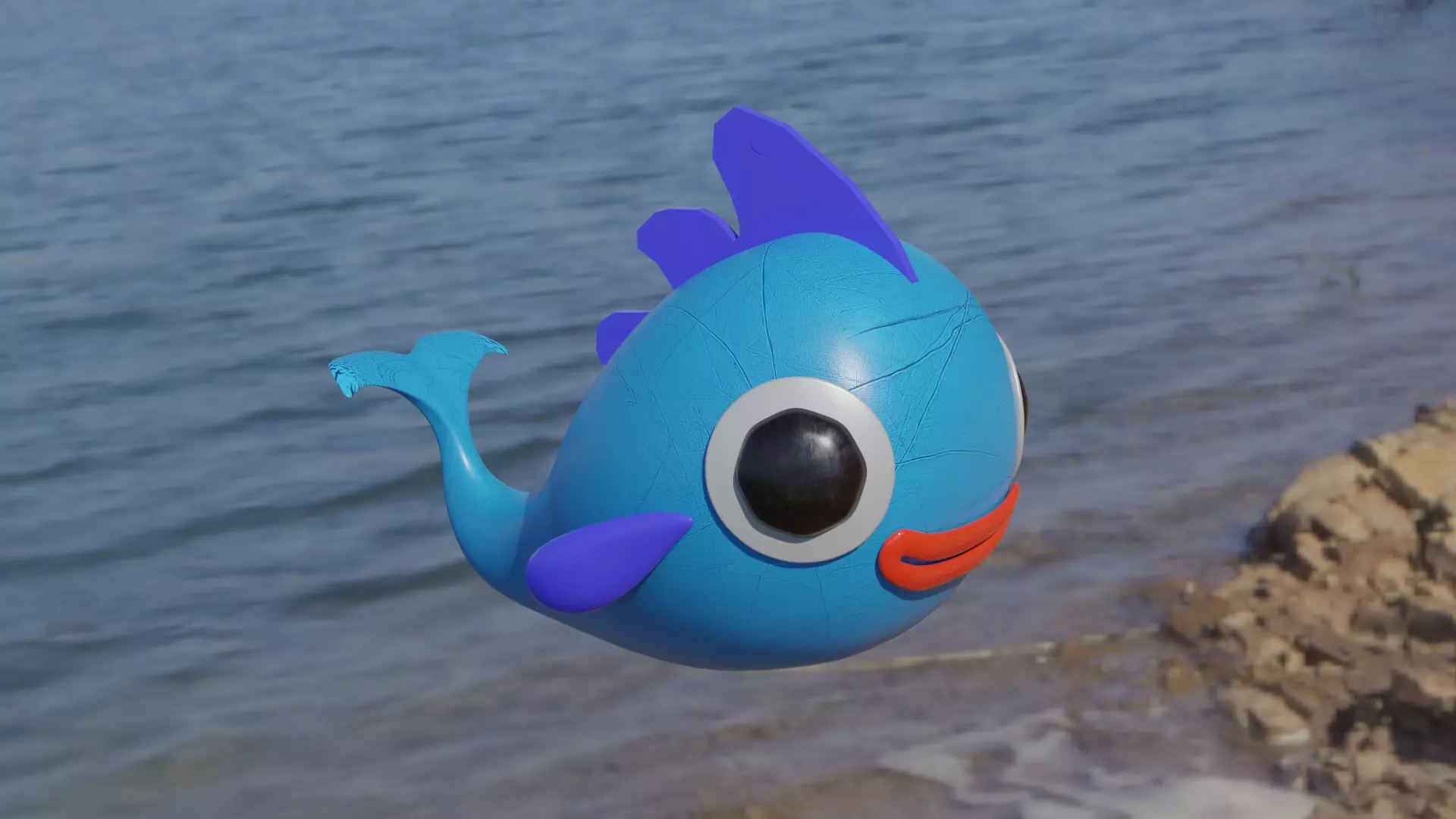 Cartoon Toy Fish Free 3D model
