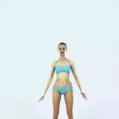 Beauty H Beach Animated Rigged Sports Woman