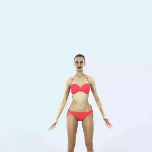 Beauty G Beach Animated Rigged Sports Woman