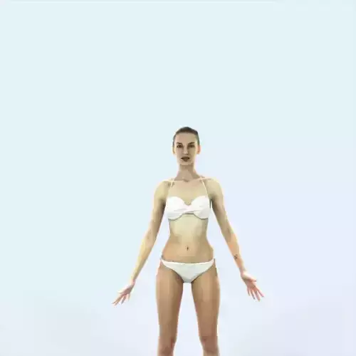 Beauty D Beach Animated Rigged Sports Woman